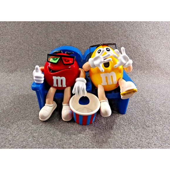 M&M's Collectible 3D Movie Theater Seats Themed Candy Dispenser Fully Functions - Picture 1 of 10